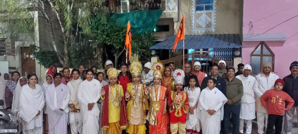 श्री राम लला मंदिर प्राण प्रतिष्ठा के अवसर पर दीपोत्सव मनाया